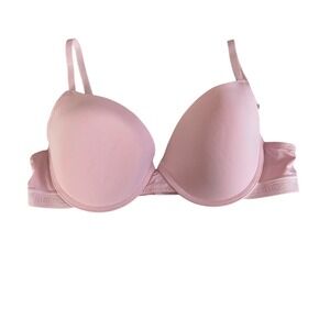 Juicy Couture Pink Logo Underband T-Shirt Bra 38C Style 4002-16